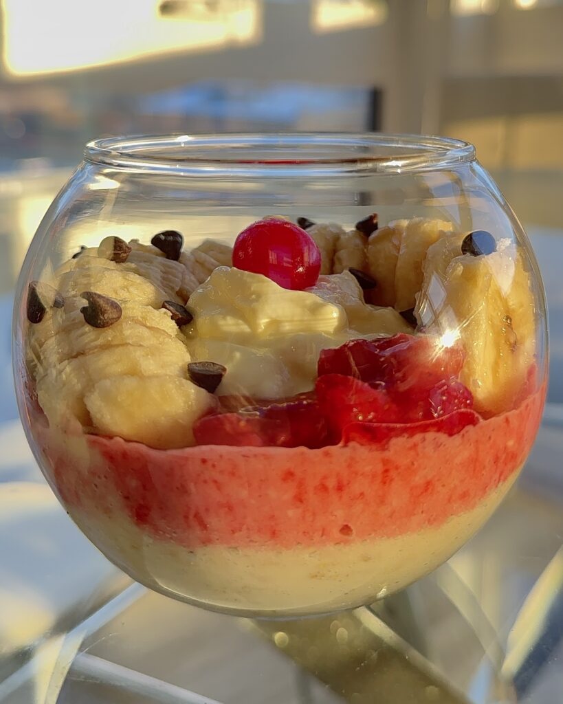 Banana Split Overnight Oats