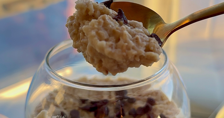 Chocolate Chip Cookie Dough Overnight Oats