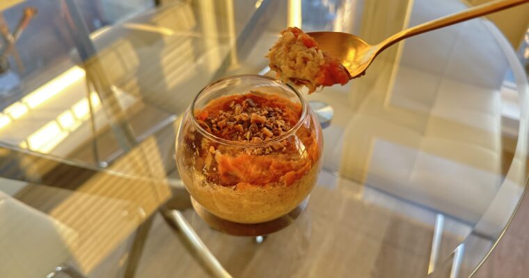 Candied Sweet Potato Overnight Oats