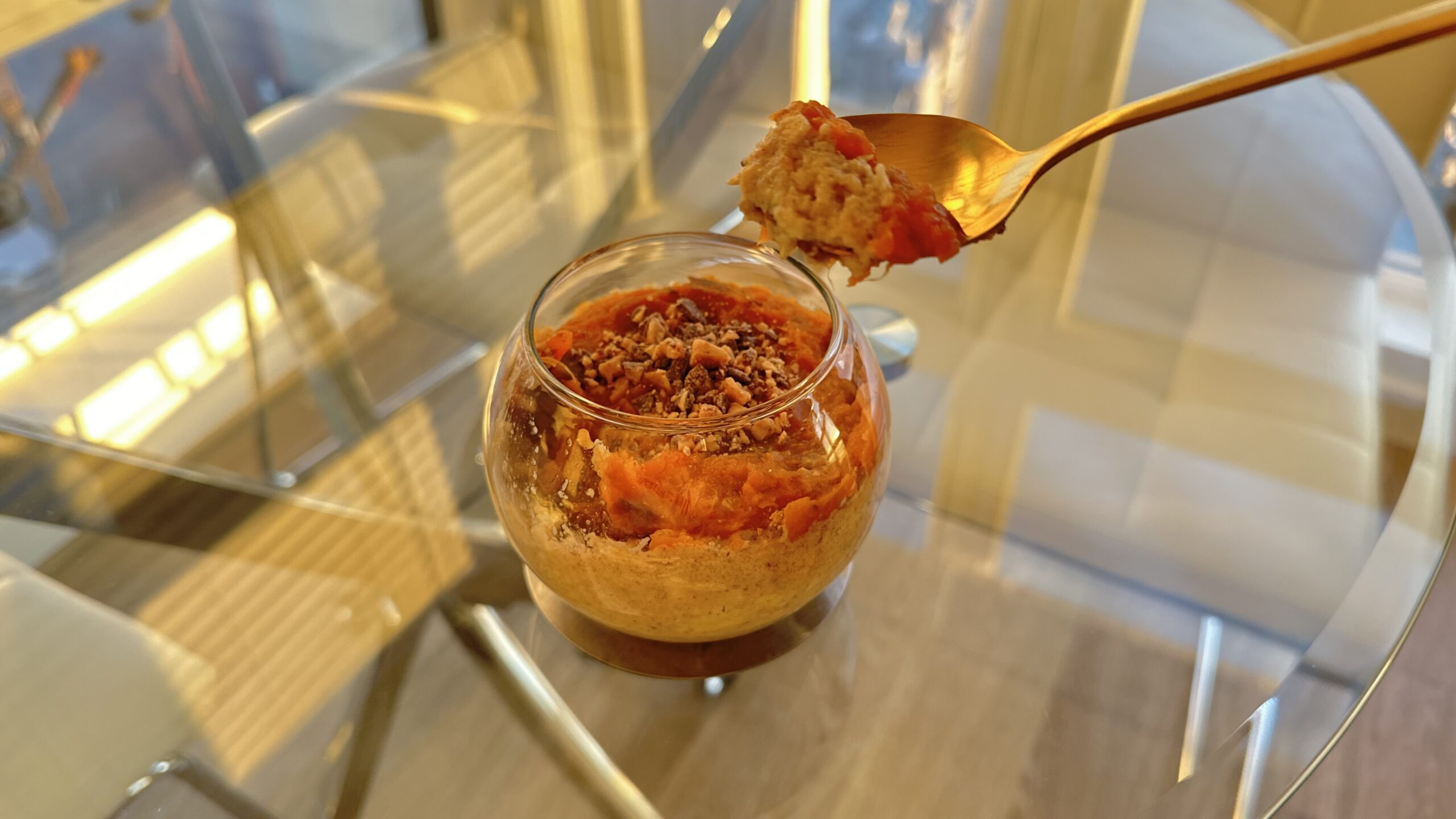 Candied Sweet Potato Overnight Oats