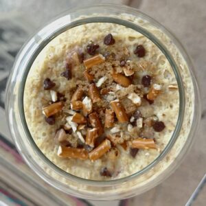 High Protein Kitchen Sink Cookie Dough Overnight Oats