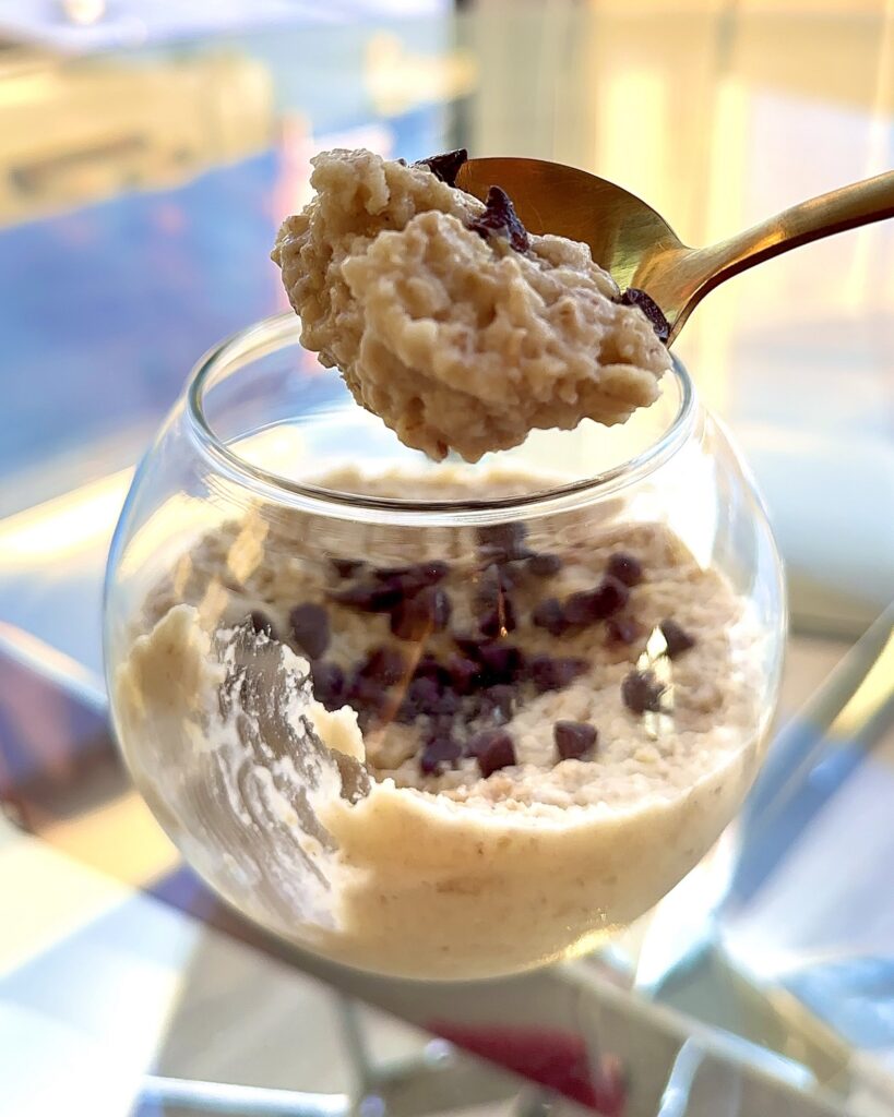 Chocolate Chip Cookie Dough Overnight Oats