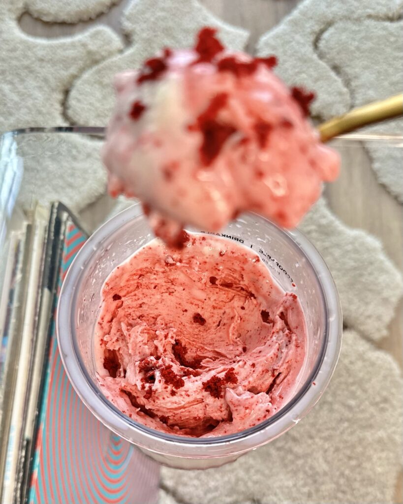 Ninja Creami Red Velvet Cake Protein Ice Cream