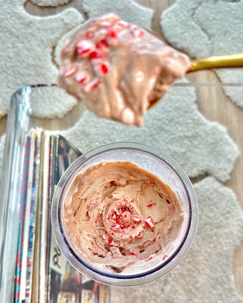 Ninja Creami Peppermint Frosty Protein Ice Cream