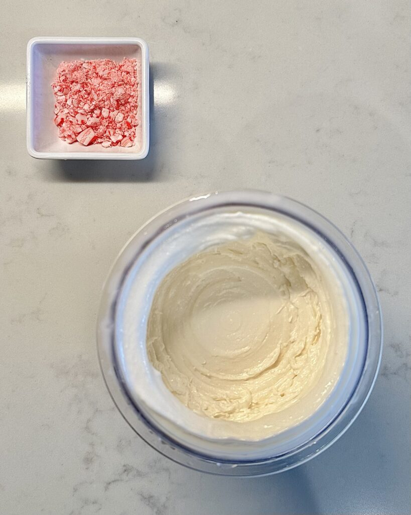 White Chocolate Peppermint Protein Ice Cream 