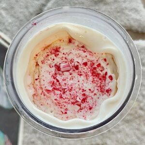 White Chocolate Peppermint Protein Ice Cream