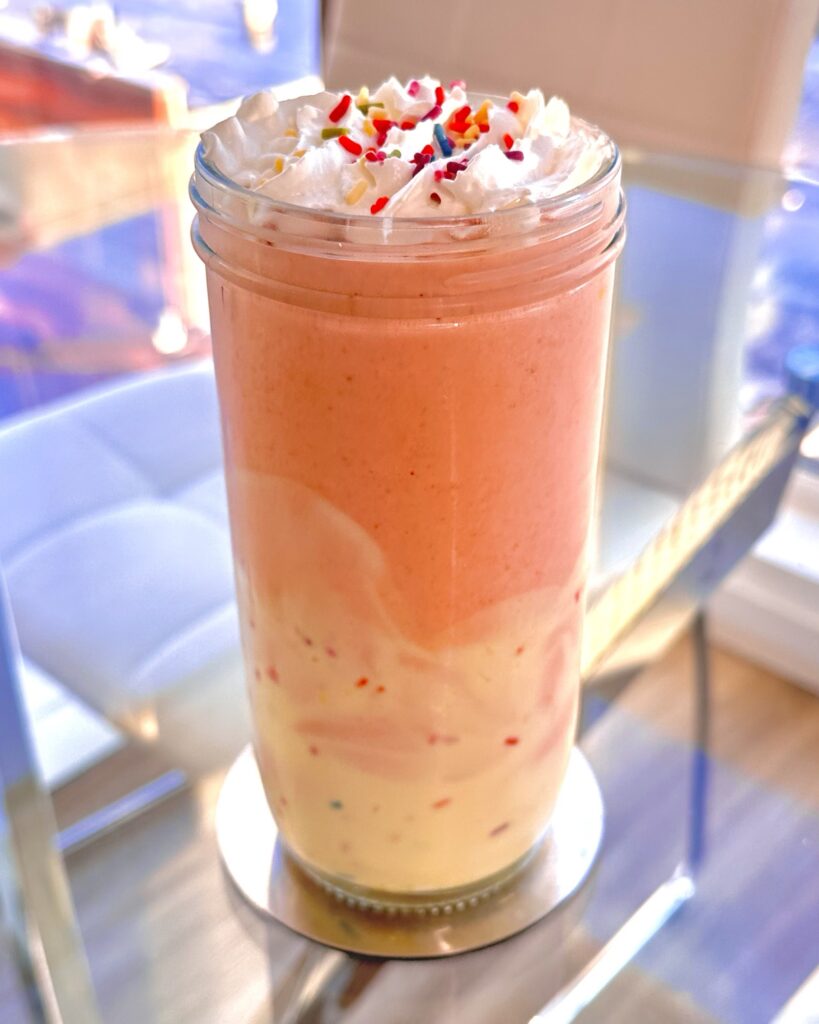 Strawberry Cake Batter Protein Shake