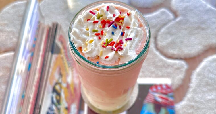 Strawberry Cake Batter Protein Shake