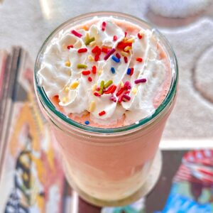 Strawberry Cake Batter Protein Shake