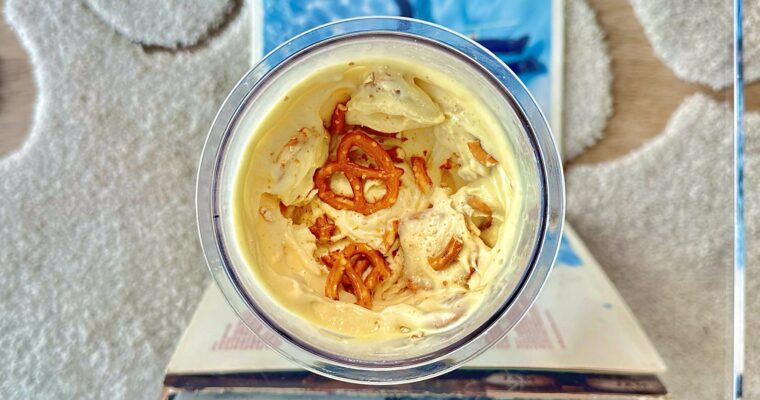 Salted Pretzel Protein Ice Cream