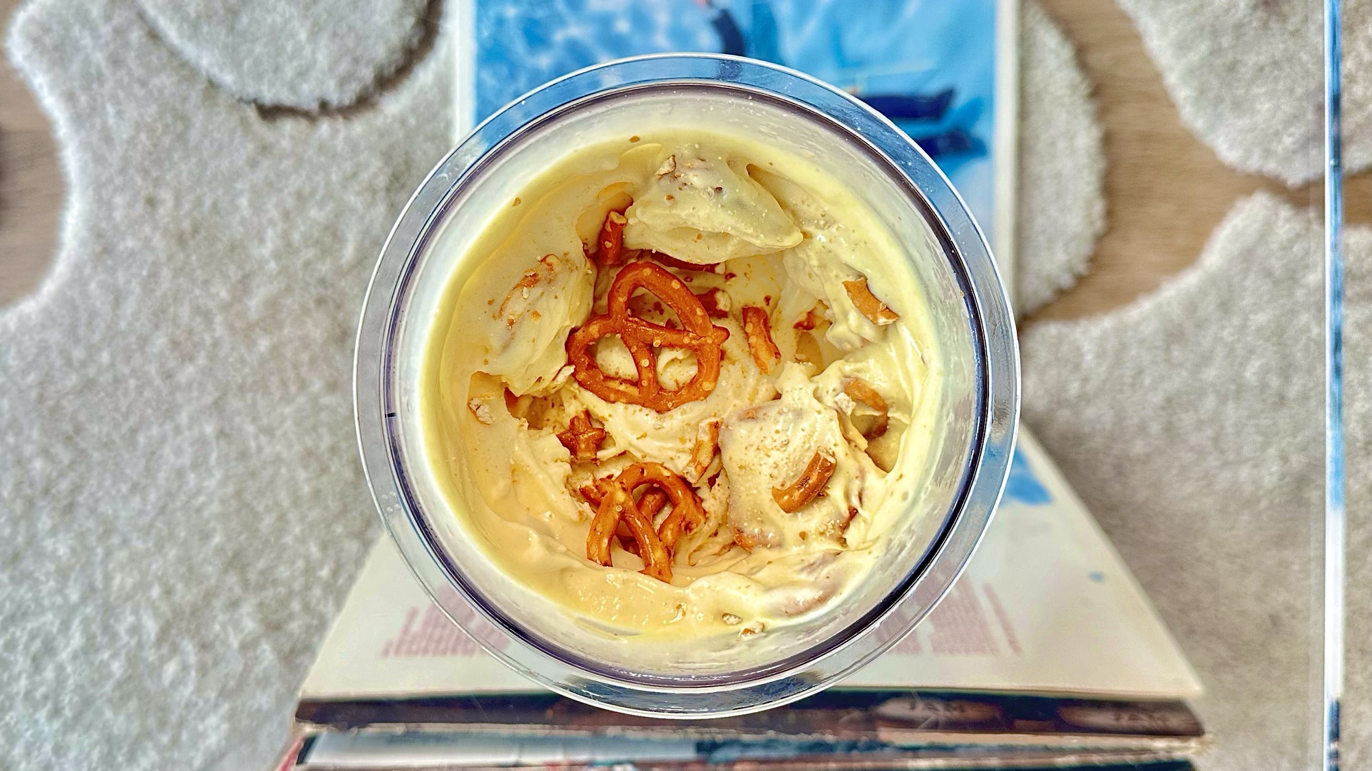 Salted Pretzel Protein Ice Cream