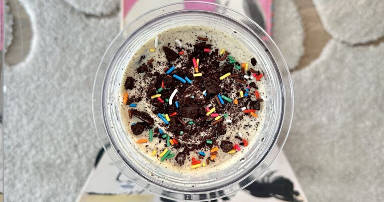 Oreo Birthday Cake Protein Ice Cream