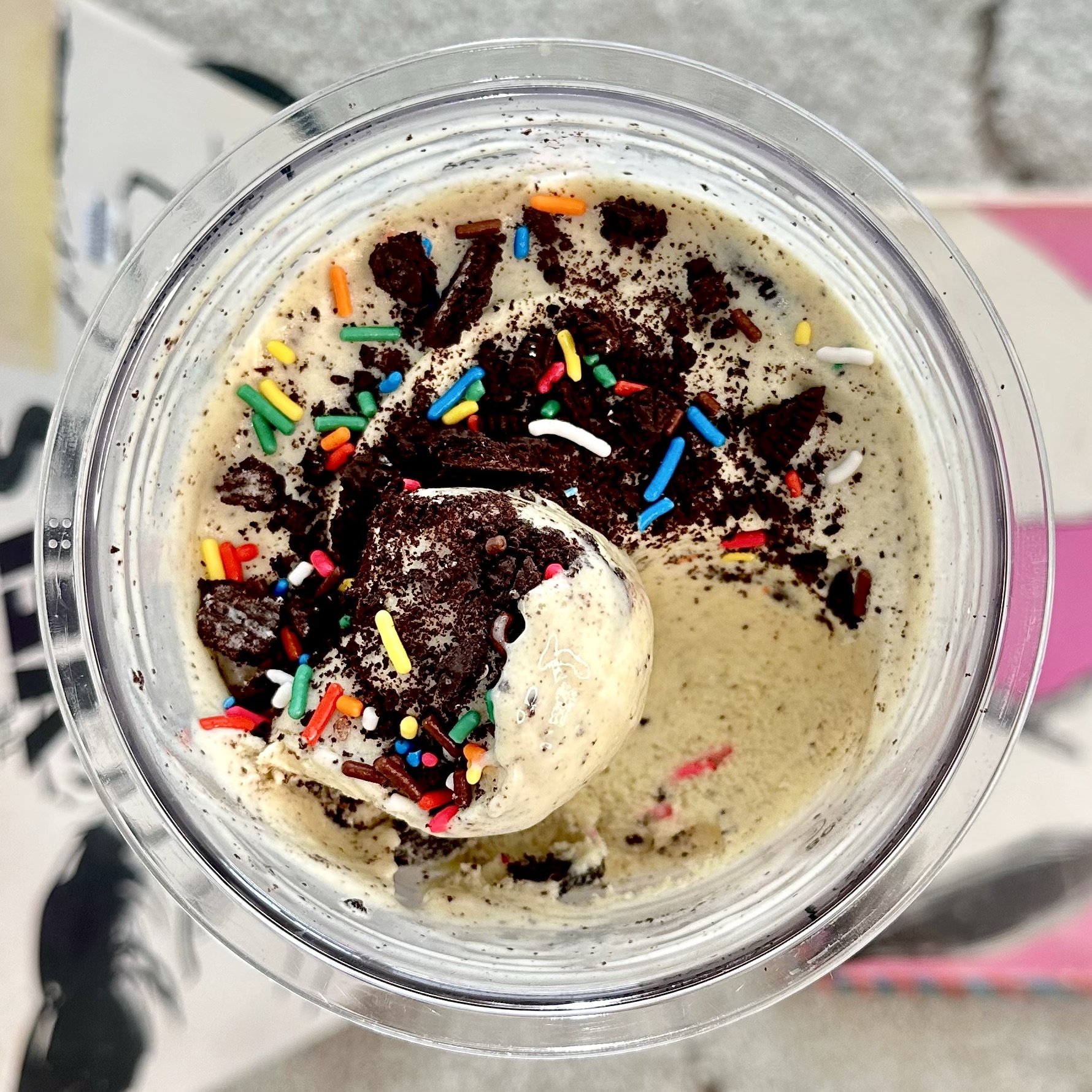 Oreo Birthday Cake Protein Ice Cream