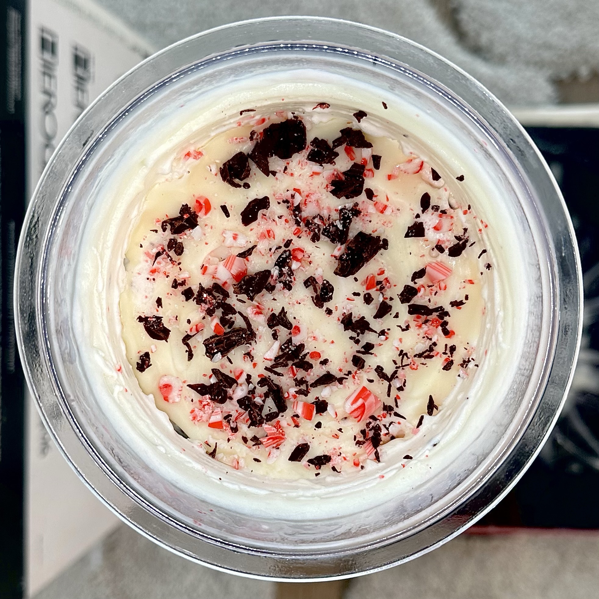 Peppermint Bark Protein Ice Cream
